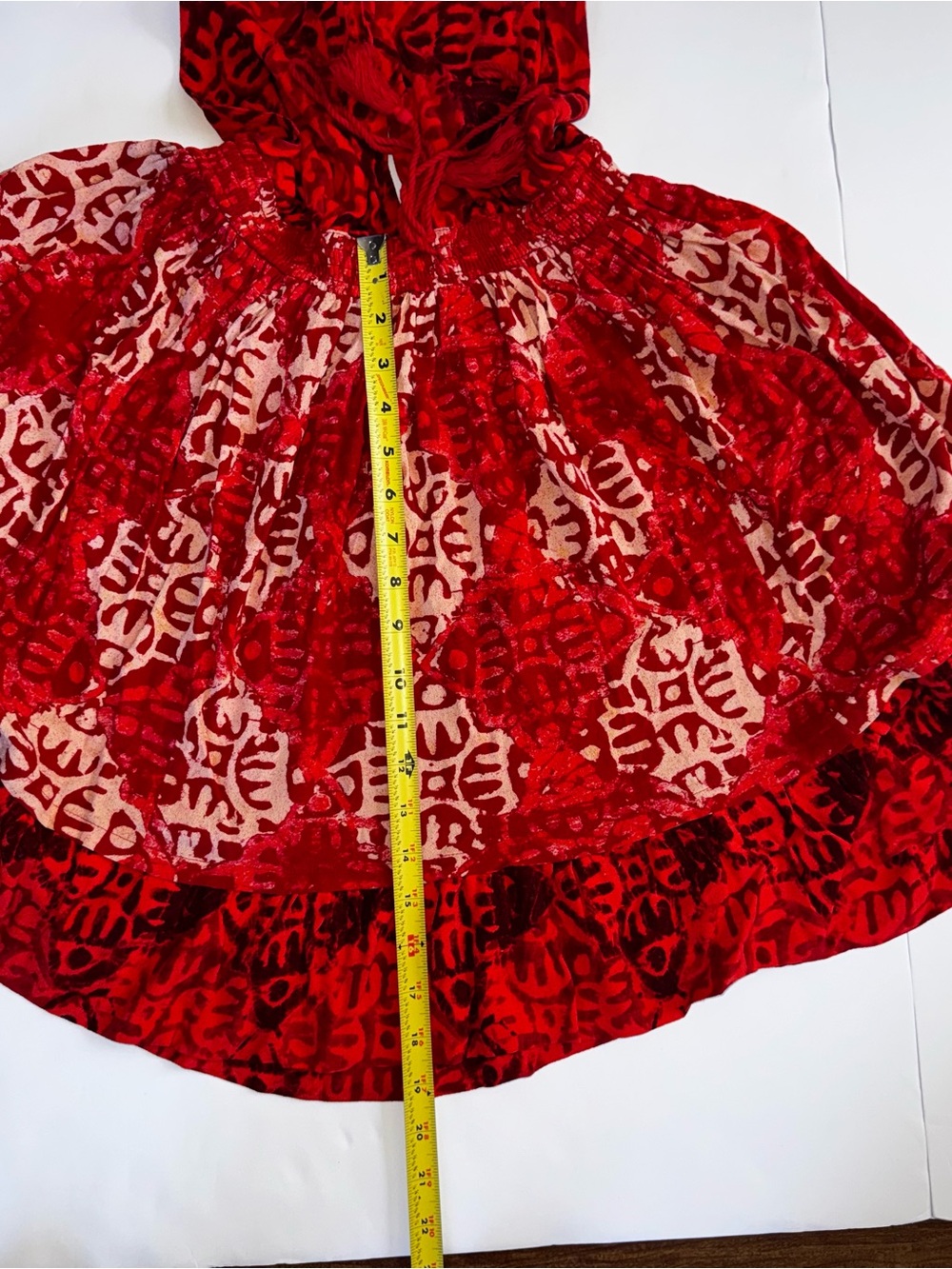 Free People Red Printed Halter Backless Mini Dress - Picture 5 of 11